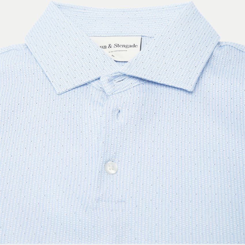 Bruun & Stengade T-shirts CAYO POLO SHIRT 2401-03004 LIGHT BLUE